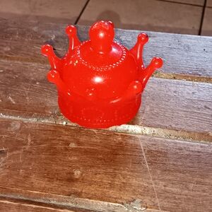 Vibrant Red Whimsical Decor Accent